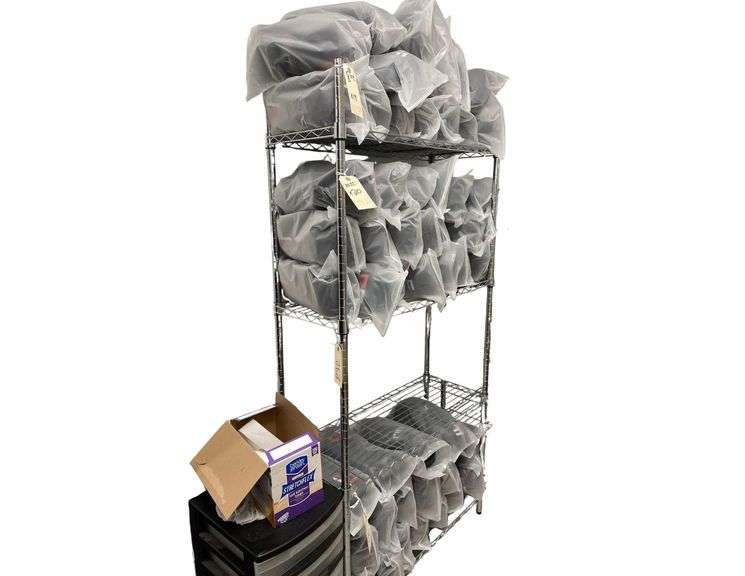 Wire Rack with Adjustable Shelfs 36"x14"x60" Contents not Included image