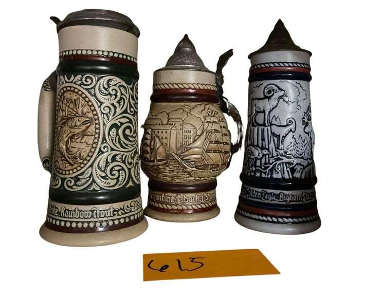 3 Avon Beer Steins image