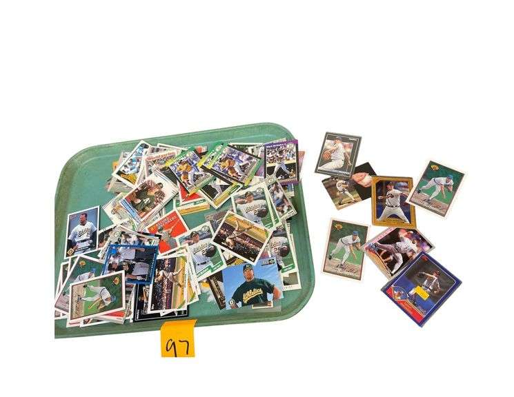 Numerous Makers Of Mark McGwier Baseball Cards and Greg Maddux Cards image