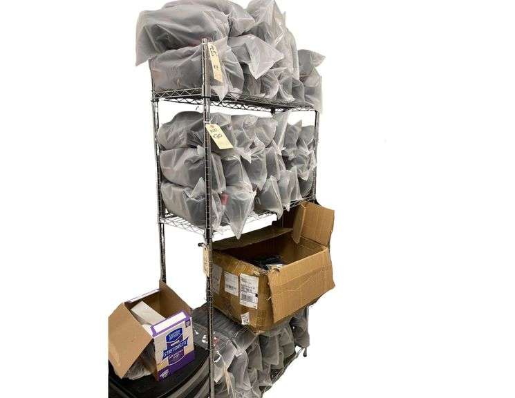 Wire Rack with Adjustable Shelfs 36"x14"x60" Contents not Included image