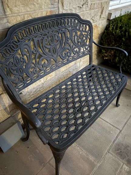 Wrought Iron Bench image