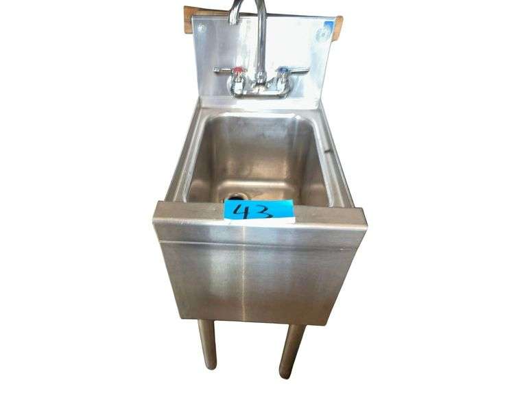 Stainless Steel Bar Sink - 40” H. X 12” W. X 20” D. image