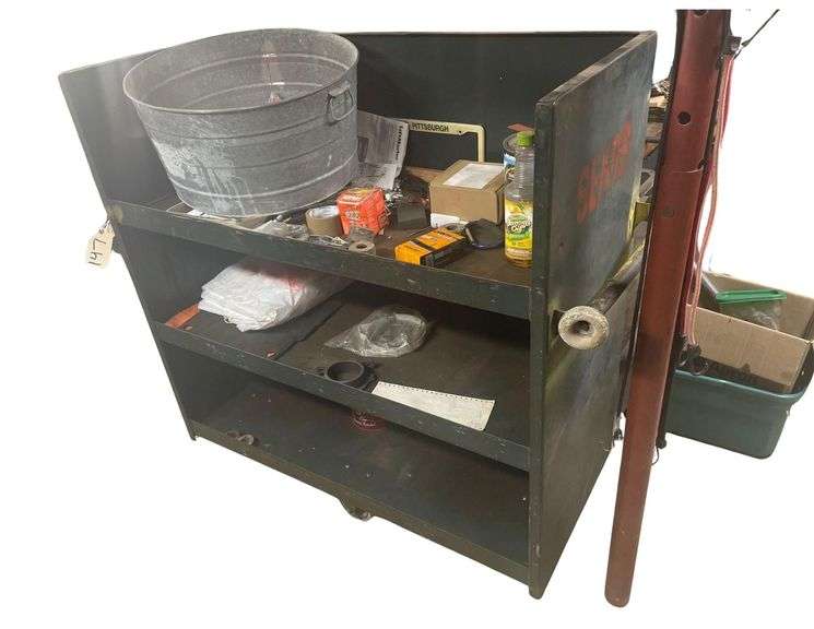 Metal Sears Rolling Work Station 48x22x50.5 Inches image