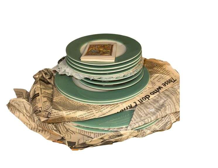 Two Tone Ceramic Plates- 6” - 8”” - 10” image