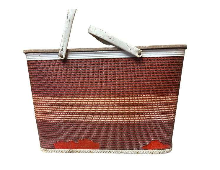 Vintage Picnic Basket - 20” L. X 19” H. X 12” W. image