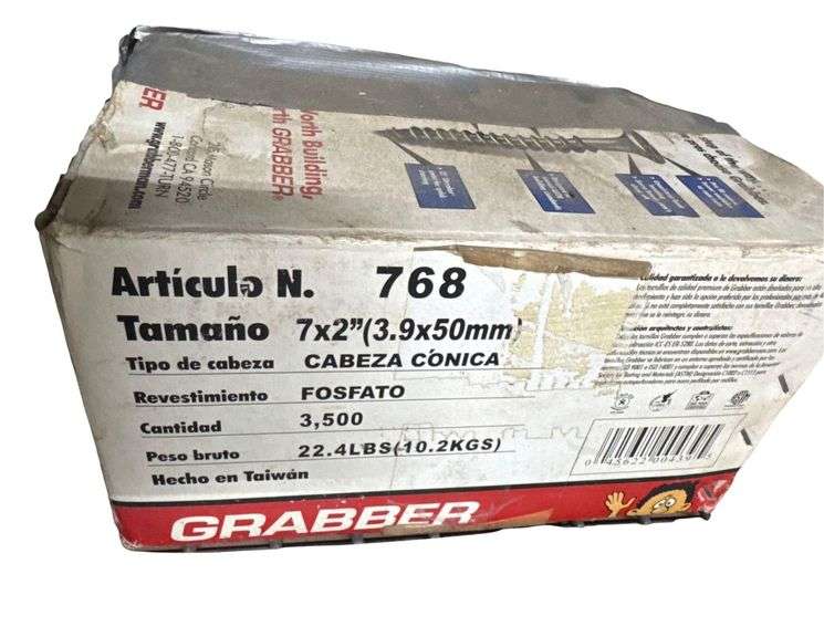 3 Boxes of Drywall Screws & Bugle Head Screws - Grabber Brand - One is Unopened and other two are mother than half full image