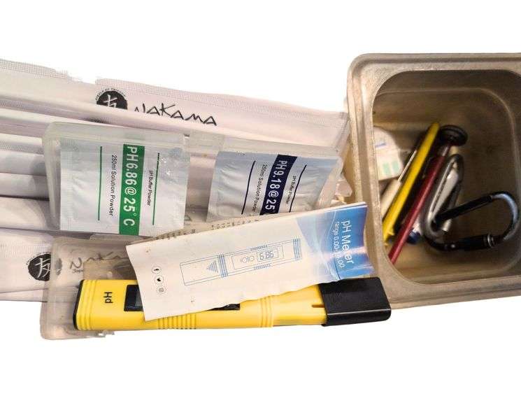 21 x 13 Chafing pan, Chopsticks, Ph meter, Misc. Stuff image