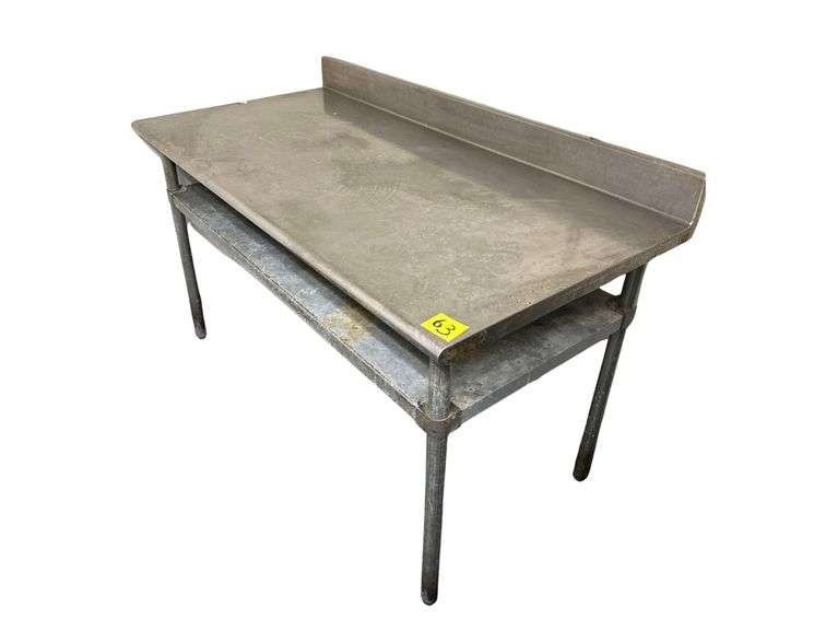 Stainless Steel Prep Table 60” L. X 30” D. X 39” H.- Table Only image