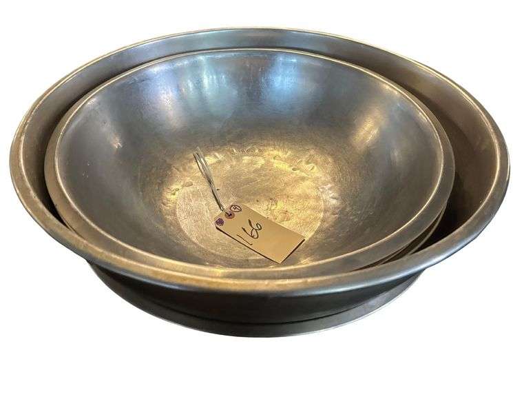 4 Large Stainless Bowls image