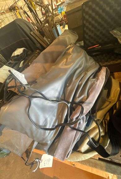 Inflatable Mattress & 2 Folding Chairs image