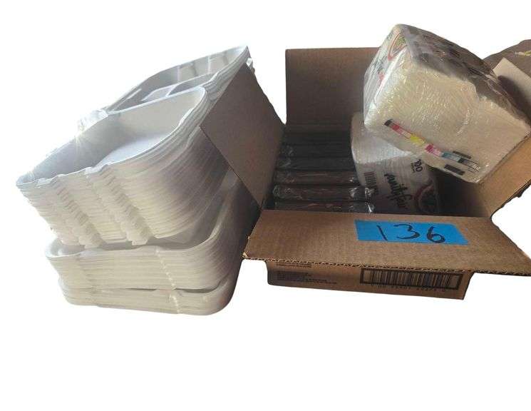 Napkins And Styrofoam Containers image