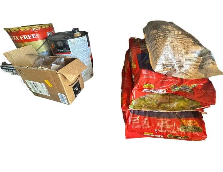 Shelf and Contents - Lawn and Garden Product - Planters - Ortho Home Defense - Insecticide Lawn Granules - Creosote - Plant Fertilizer - And More image