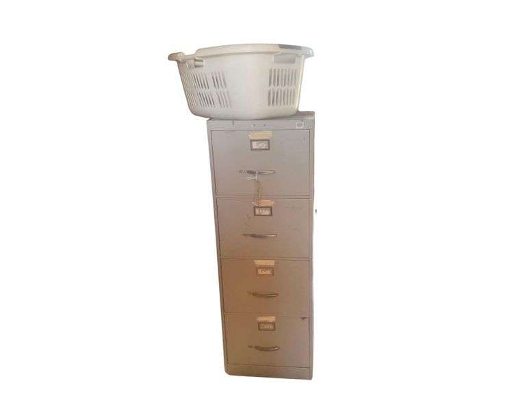 Metal Filling Cabinet 18x25x52 Inches image