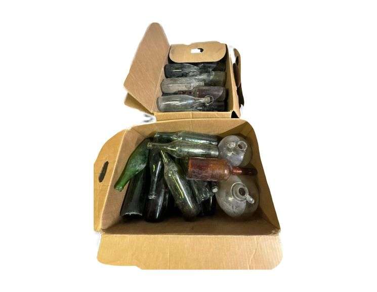 2 Boxes of Old Bottles image