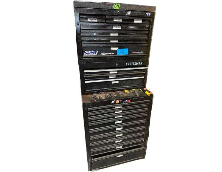 Black Craftsman 3pc Tool Chest - 27" x 19" x 69" image