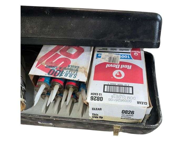 Carry Case Full Of Assorted Caulk image