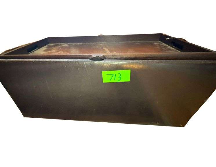 Faux Leather Upholstered Ottoman w/ Storage Inside image