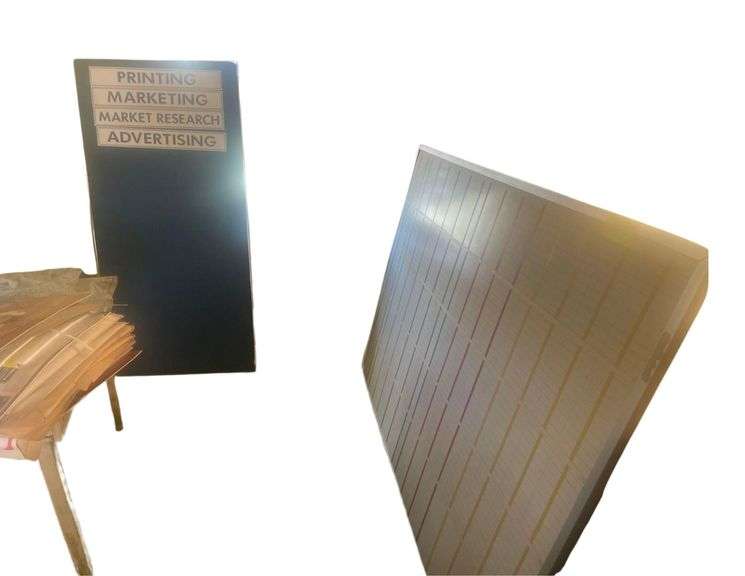 2 Display Items a Tri Fold Felt Each Panel is 30 x 60 Inches other Board is 74x48 Inches image