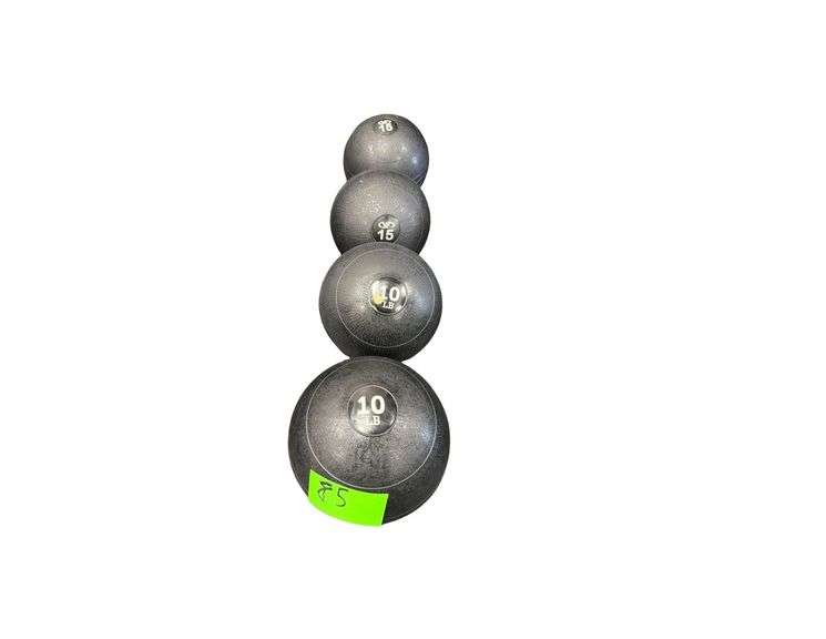 Set of 4 Slam Balls - (2)10lb, (2) 15lb image