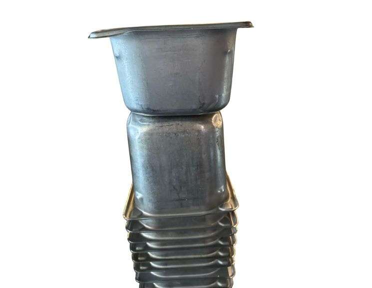 9 Stainless 1/3 Size Pans - Varying Depths image