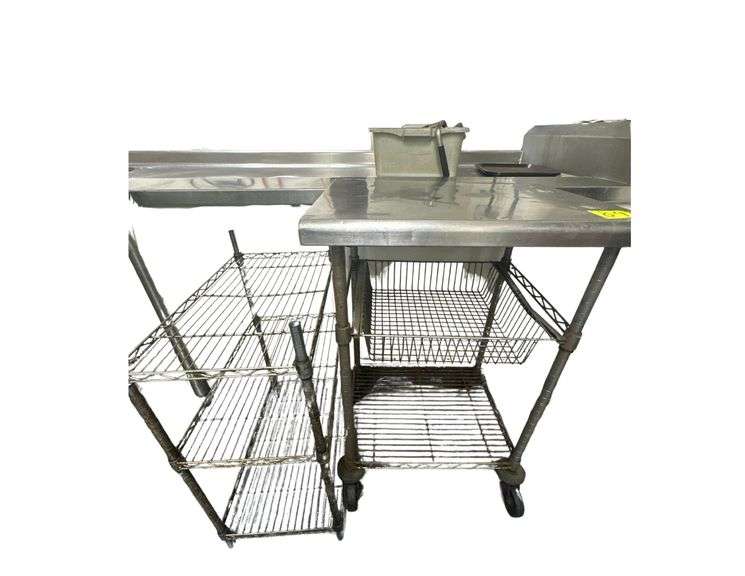 Rolling Stainless Steel Rack And Wire Rack Shelf image