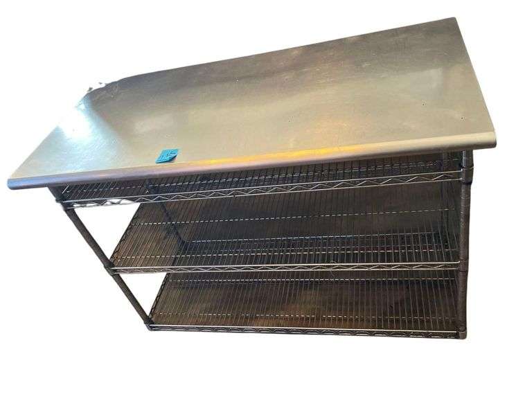Stainless Table / Shelf 49.5x24x35 Inches image