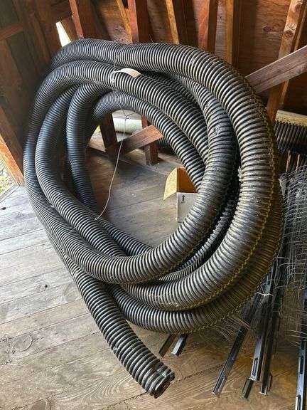 PVC & Corrugated Piping - Roll of 4" & Straight Tube 6" image