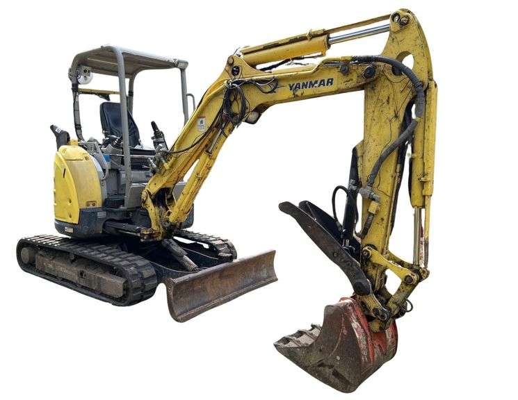 2008 Yanmar ViO 35-5B Excavator - *Only 3428 Hours* - Rubber Tracks - 5ft Blade - 24in Bucket - QuickTach Coupler - Thumb - Aux. Hydraulics - Counter Weights - SN: 53164B - RESERVED FOR LOADOUT, MUST BE PICKED UP ANOTHER DATE image