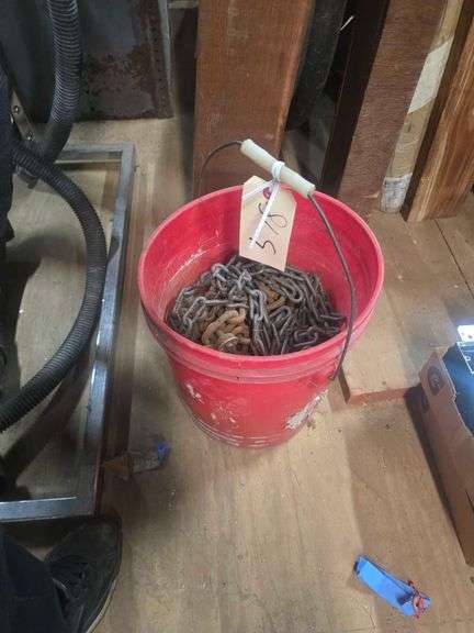 5 Gallon Bucket Full of Chain image