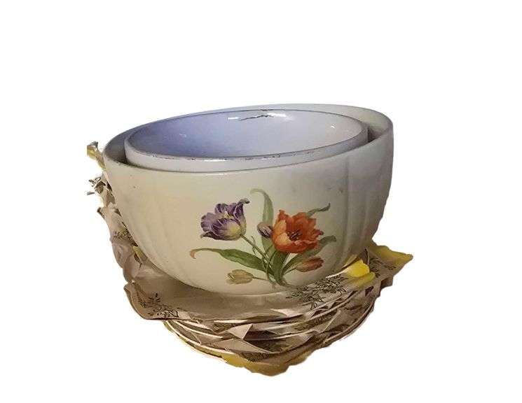 KT&K Knowles Taylor China Ivory Glassware image