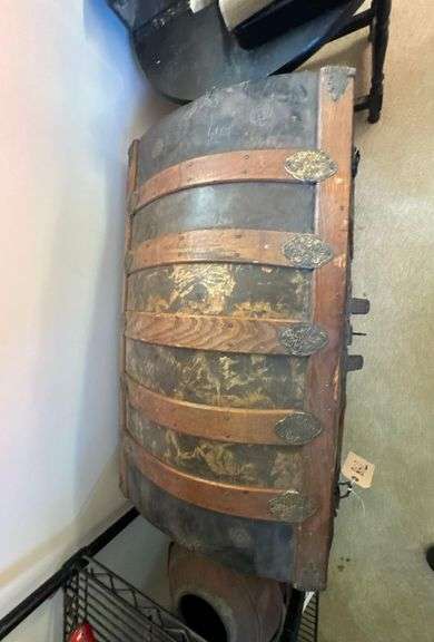 Antique Hump Back Trunk image