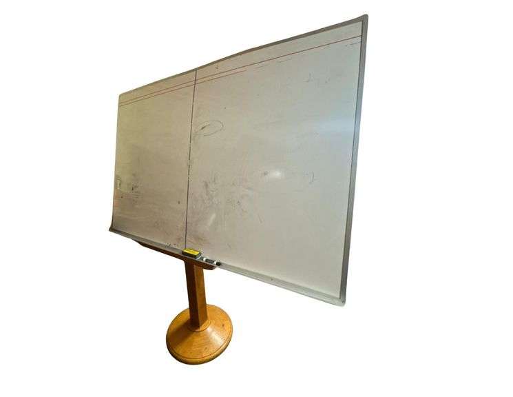 Large Whiteboard on Wooden Stand image