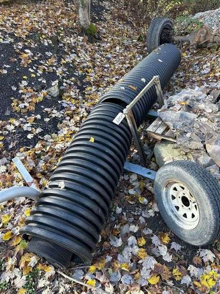 Roll of Geo Fabric Inside Corrugated Pipe - 12' Wide image