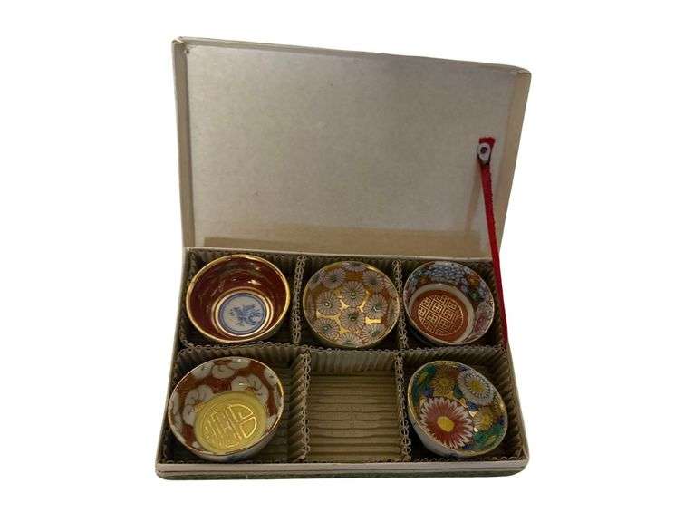 Vintage Sake Cups - Porcelain image