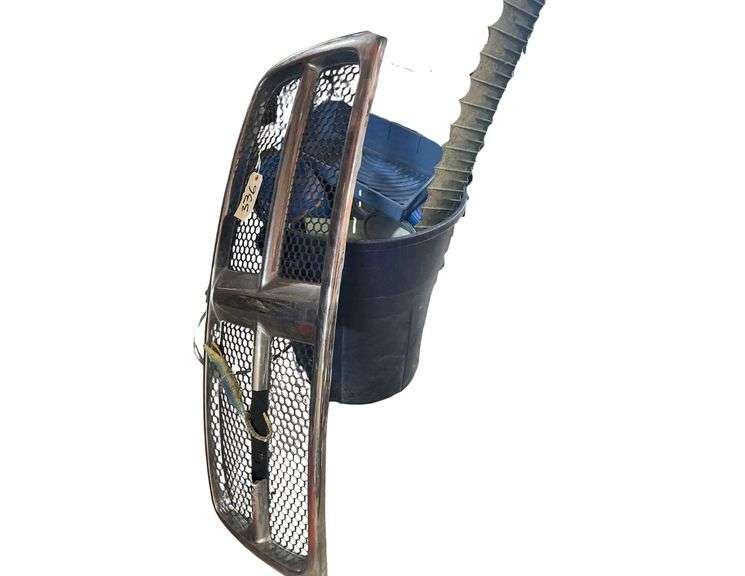 Dodge Ram Grill 53x18 Inches and Plastic Garbage Can image