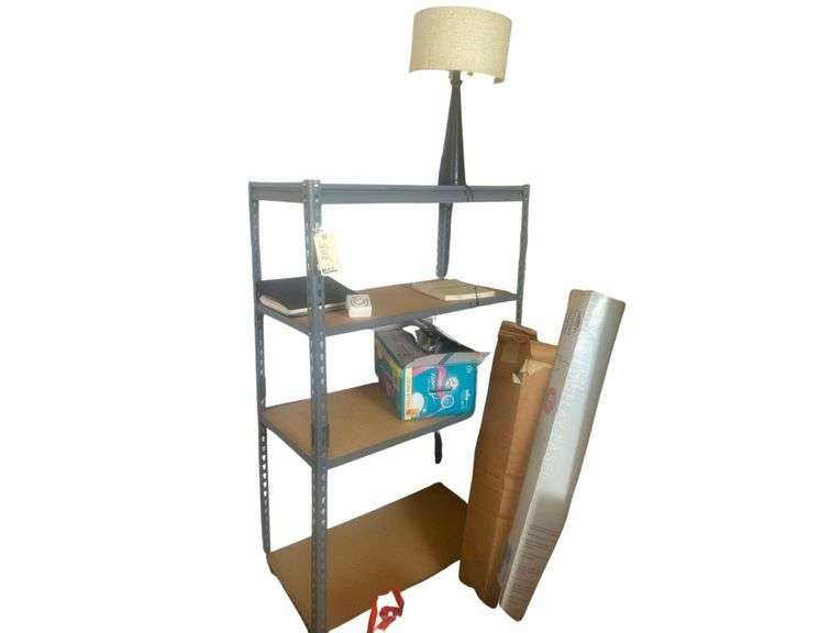 Metal Rack with Contents 37x19x60 Inches image