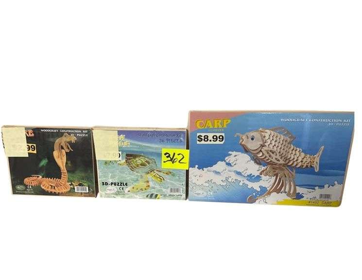 3- Wooden 3D Puzzles image