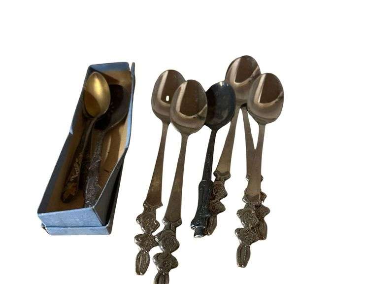 Stainless, Sterling, Silver Plated, and Character Spoon Collection image