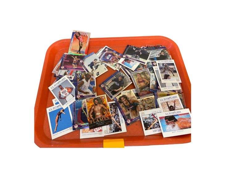 Collection Of Cards With Americans Whom Competed In The Olympics image