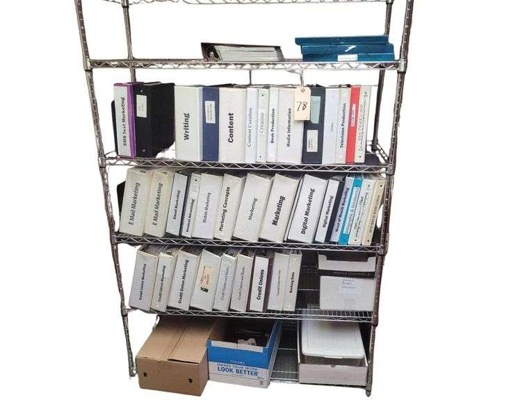 6' H Rack Contents Included Various Informational Folders image