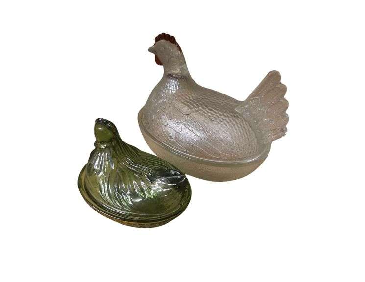 Vintage Indiana Glass Hens image