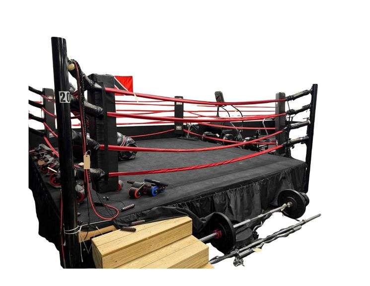 Pro Boxing Equipment Boxing Ring - 12' x 12' Rope to Rope - 14' x 14' x 7' Total - Made In The U.S.A. image