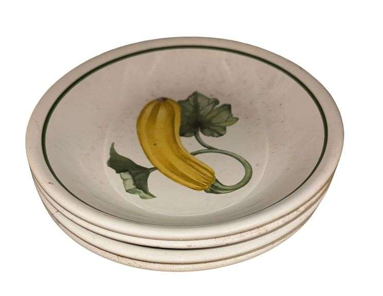 Williams Sonoma Vegetable Themed Bowls - 10” Diameter image