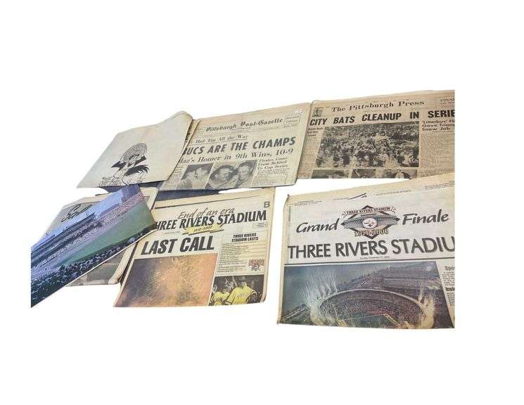 Pittsburgh Press, Gazette About The 1960 Pirates, and 2000 End Of 3 Rivers Stadium image