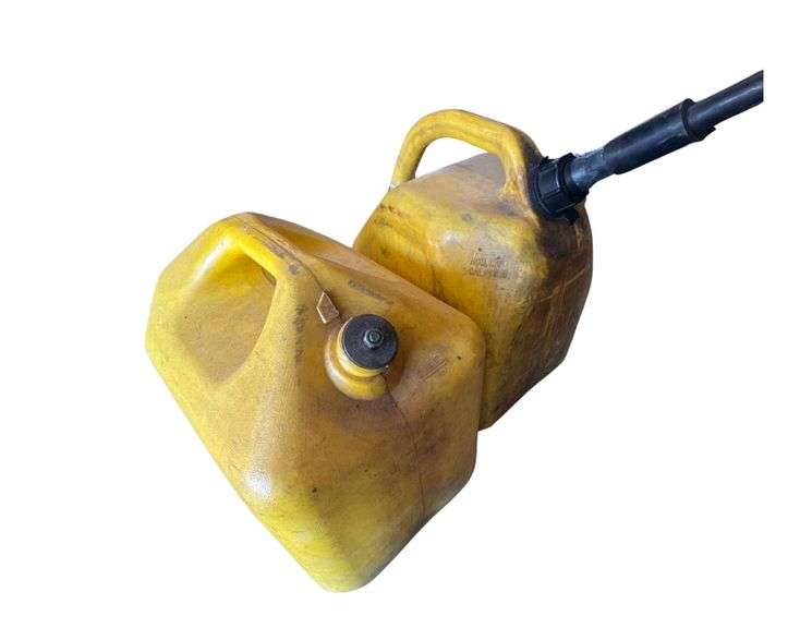 Pair of Plastic Gas Cans image