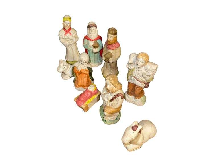 Vintage Nativity Set 6” H. image