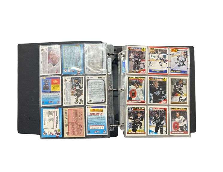 Binder of Extensive Wayne Gretzky Card Collection - See Photos image