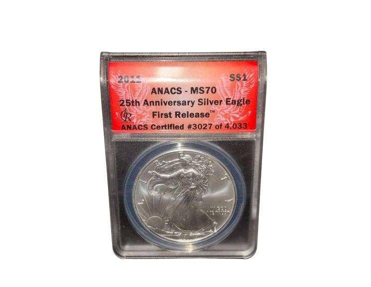 2011 ANACS MS70 25th Anniversary Silver Eagle - First Release - 3027/4033 image