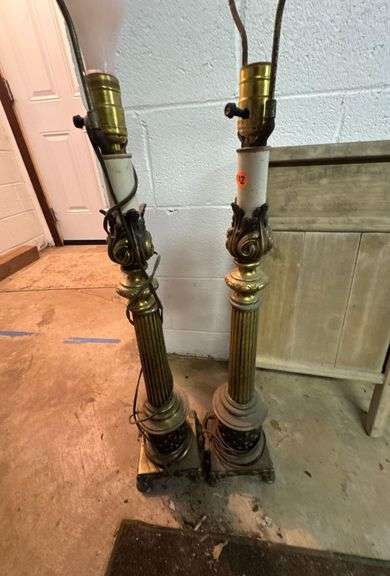 Pair of Lamps and Washboard image