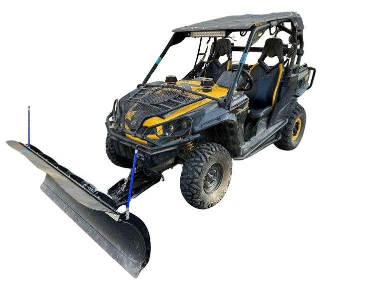 2012 CanAm Commander 1000XT Side By Side UTV - Odometer: 4,069 - 72" KFI Pro Poly Plow Blade - Includes Hard Top, Doors, Windshield, & More Parts/ Accessories image